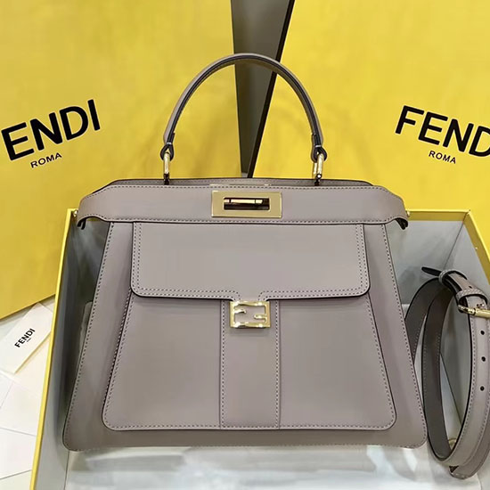 Borsa Fendi Peekaboo Iseeu Media Grigia F8596