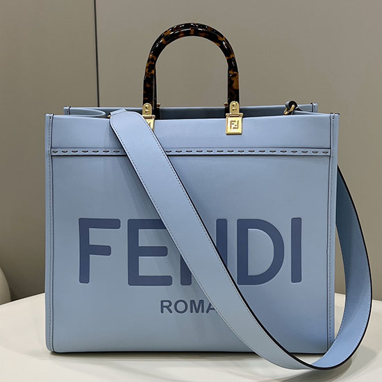 Borsa Fendi Sunshine Media Blu F8266