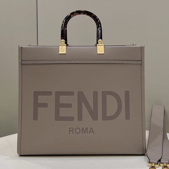 Borsa Fendi Sunshine Media Grigia F8266