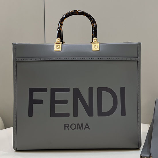 Borsa Fendi Sunshine Media Grigio Scuro F8266