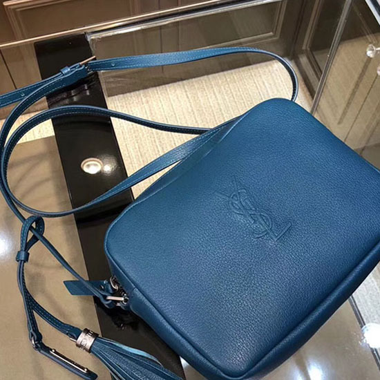 Borsa Fotografica Saint Laurent Lou Blu 468537