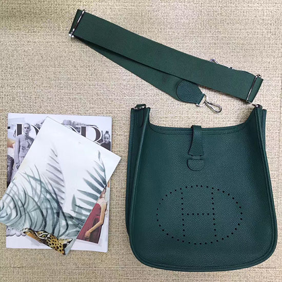 Borsa Hermes Evelyne In Pelle Togo Verde He2006