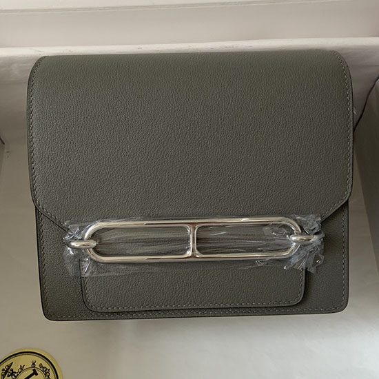 Borsa Hermes Evercolor Roulis In Pelle Gris Meyer Hr0805