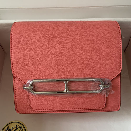 Borsa Hermes Evercolor Roulis In Pelle Rosa Elipstick Hr0805