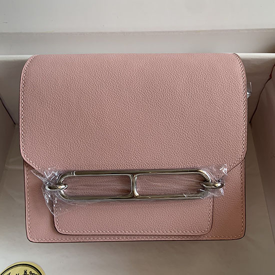 Borsa Hermes Evercolor Roulis In Pelle Rosa Sakura Hr0805