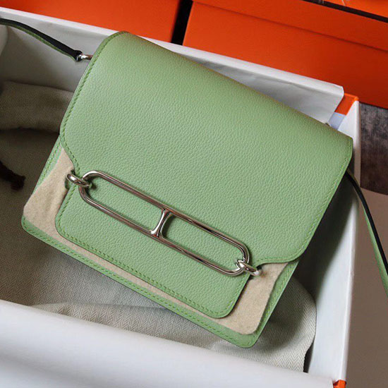 Borsa Hermes Evercolor Roulis In Pelle Vert Criquet Hr0805