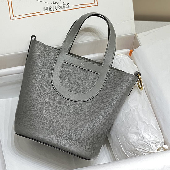 Borsa Hermes In The Loop 18 Grigio Scuro HP18041