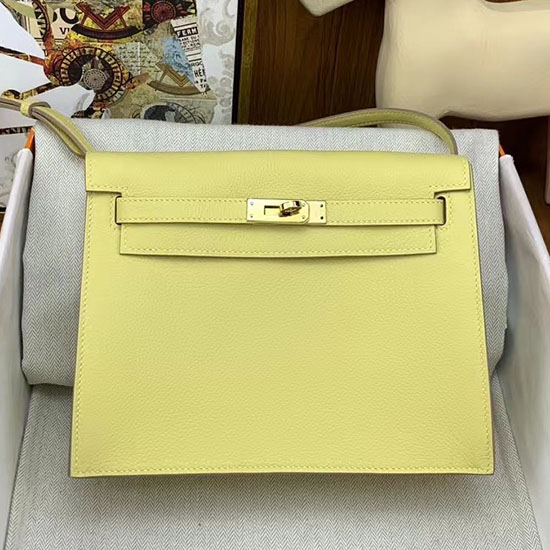 Borsa Hermes Kelly Danse 22 Giallo Poussin HKD0805