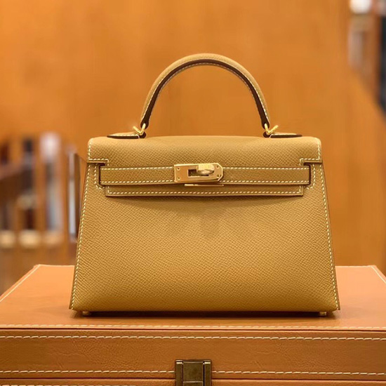 Borsa Hermes Mini Kelly II Sesamo H82401