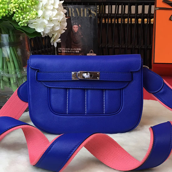 Borsa Hermes Swift In Pelle Berlina Blu H04121