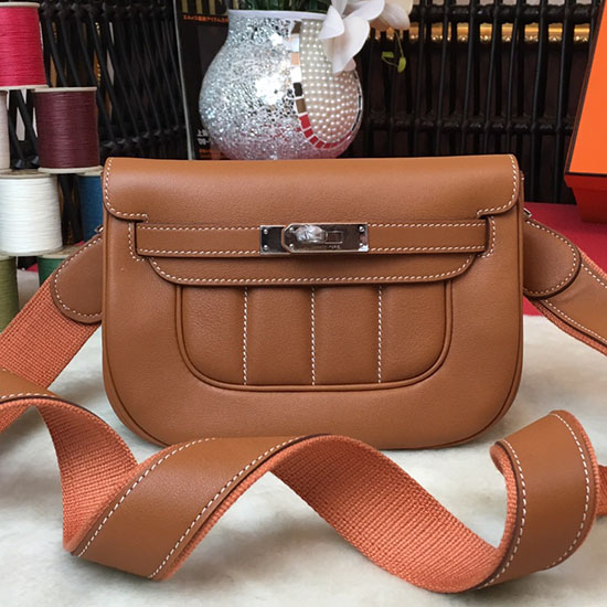 Borsa Hermes Swift In Pelle Berlina Marrone H04121