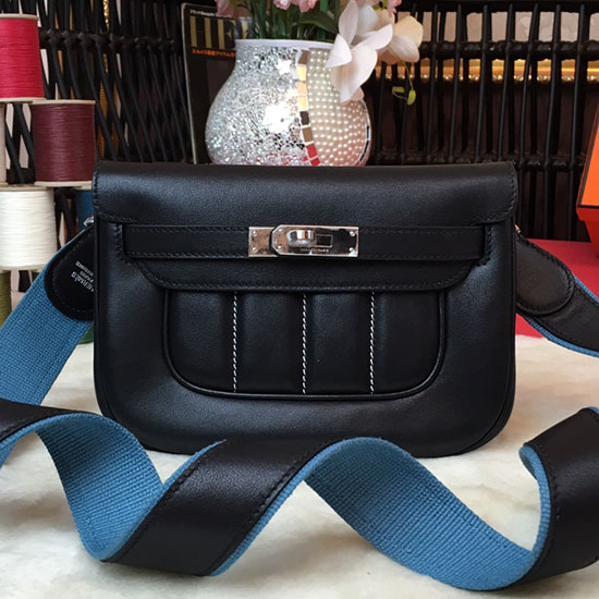 Borsa Hermes Swift In Pelle Berlina Nera H04121