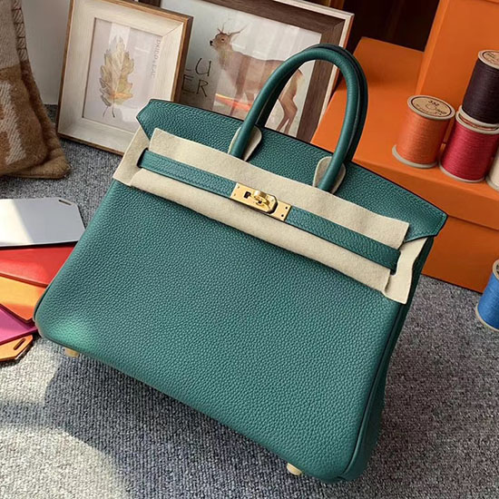 Borsa Hermes Togo Birkin In Pelle Malachite Hb30191