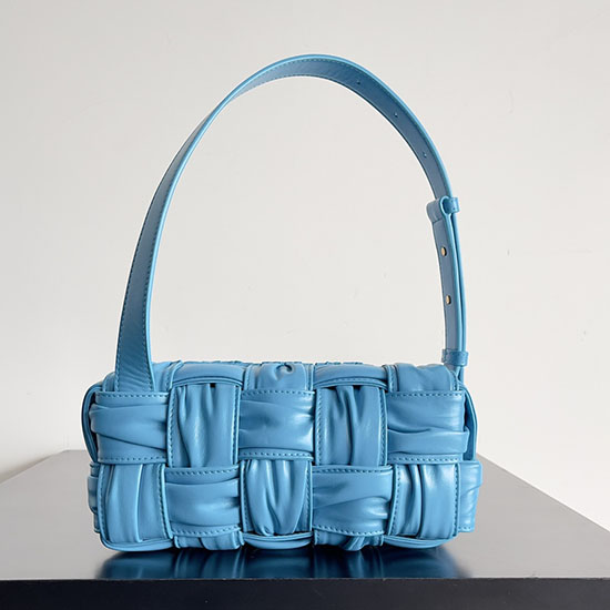 Borsa Hobo Bottega Veneta In Pelle Di Vitello Blu B736233