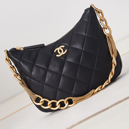 Borsa Hobo Chanel Nera As4220