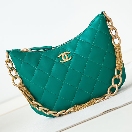 Borsa Hobo Chanel Verde As4220