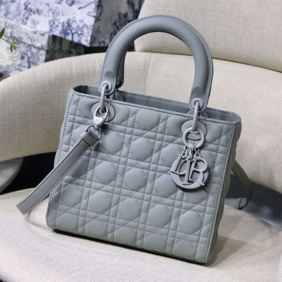 Borsa Lady Dior Ultra Opaca Grigia D92401