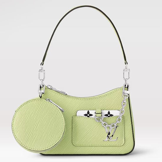 Borsa Louis Vuitton Epi Marellini In Pelle Verde M20998