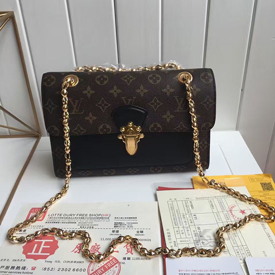 Borsa Louis Vuitton Monogram Tela Victoire Noir M41731