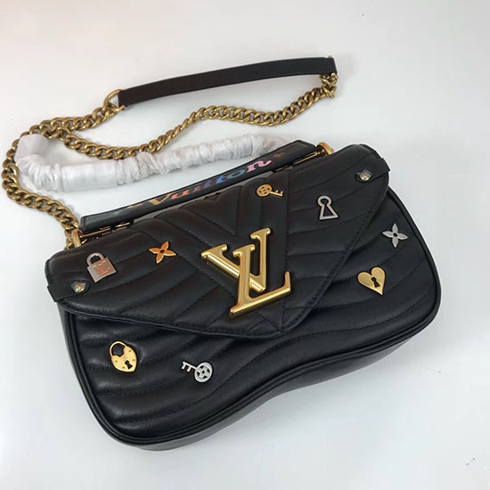 Borsa Louis Vuitton New Wave Con Catena Mm Noir M52913