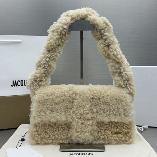 Borsa Lunga In Lana Jacquemus Le Bambino Beige Jw2036