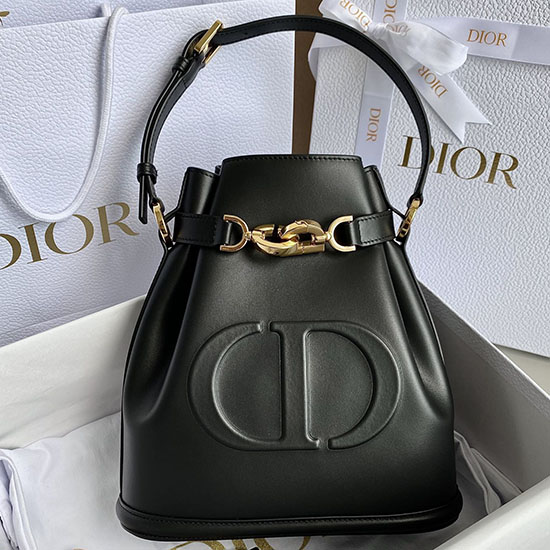 Borsa Media Cest Dior In Pelle Di Vitello Nera D7061