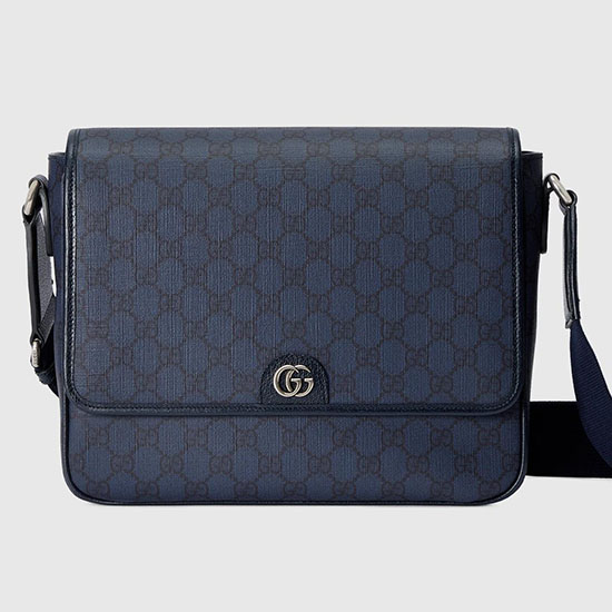 Borsa Messenger Media Gucci Ophidia 761741 Blu