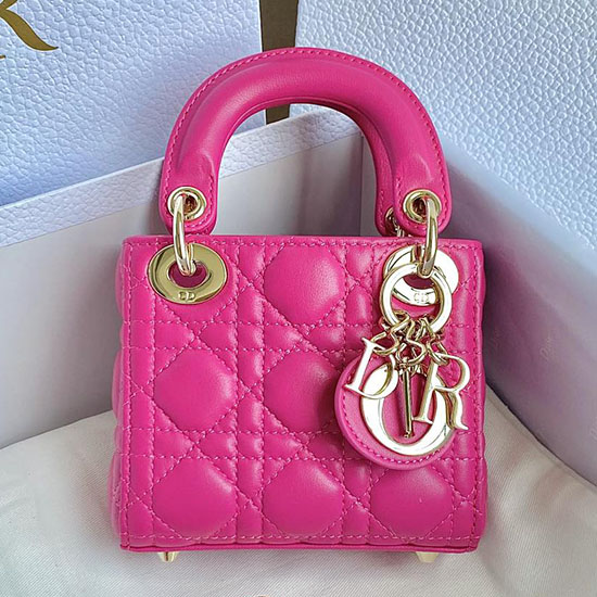 Borsa Micro Lady Dior Rosa Dm3305