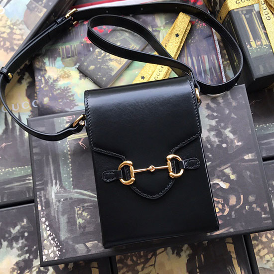 Borsa Mini Gucci Horsebit 1955 Nera 625615