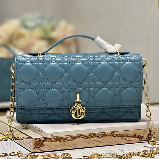 Borsa Mini Miss Dior Blu D0980