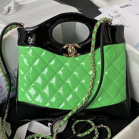 Borsa Mini Shopping Chanel 31 Verde As4133