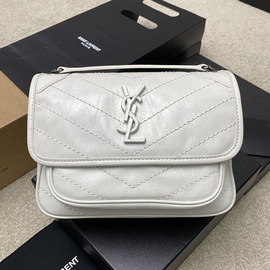 Borsa Niki Piccola Saint Laurent Bianca 498892