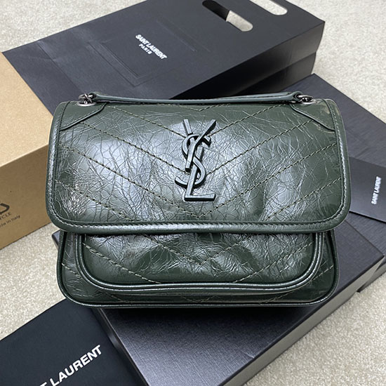 Borsa Niki Piccola Saint Laurent Verde 498892