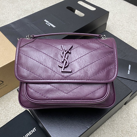 Borsa Niki Piccola Saint Laurent Viola 498892