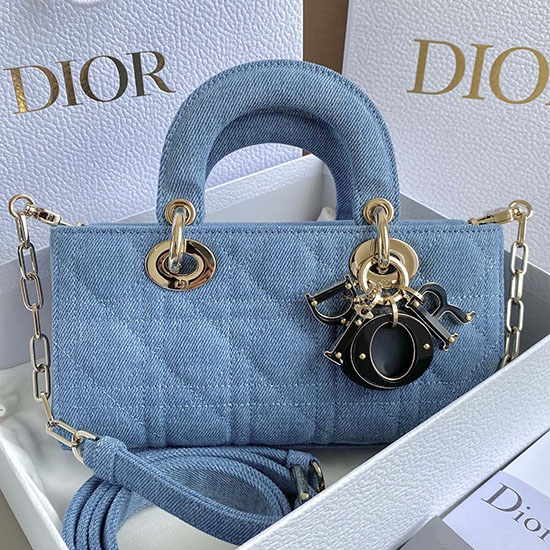 Borsa Piccola Donna In Denim D-joy Blu D3380