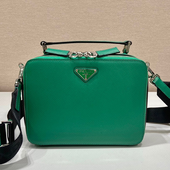 Borsa Prada Brique In Pelle Saffiano Verde 2vh069