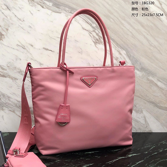 Borsa Prada In Nylon Rosa 1bg320