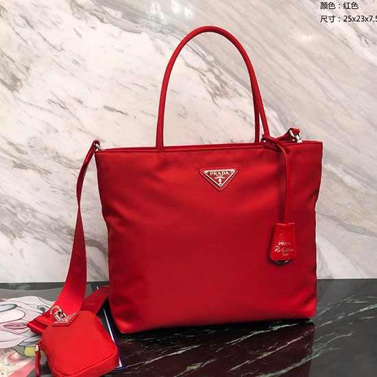 Borsa Prada In Nylon Rossa 1bg320