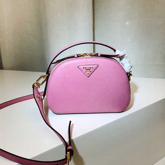 Borsa Prada Odette In Pelle Saffiano Rosa 1bh123