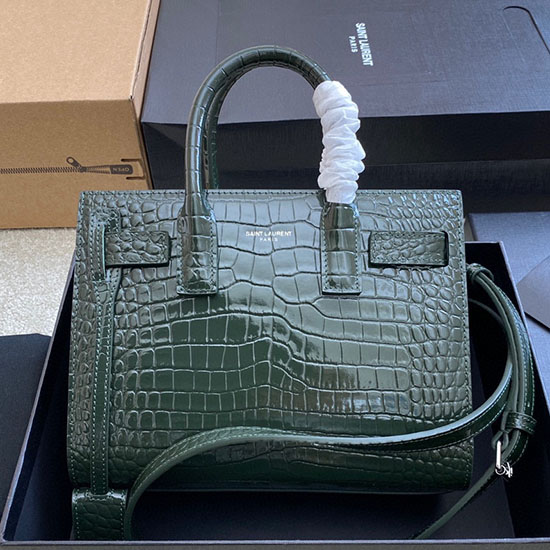 Borsa Sac De Jour Nano Saint Laurent Verde 392035