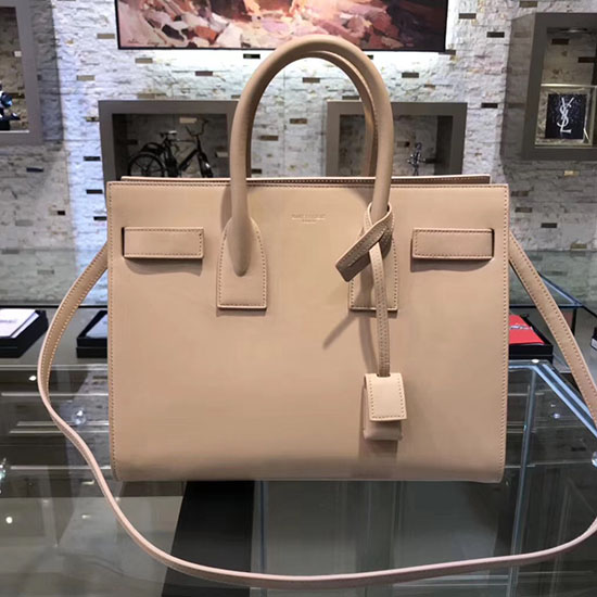 Borsa Saint Laurent Sac De Jour Souple Beige 324823