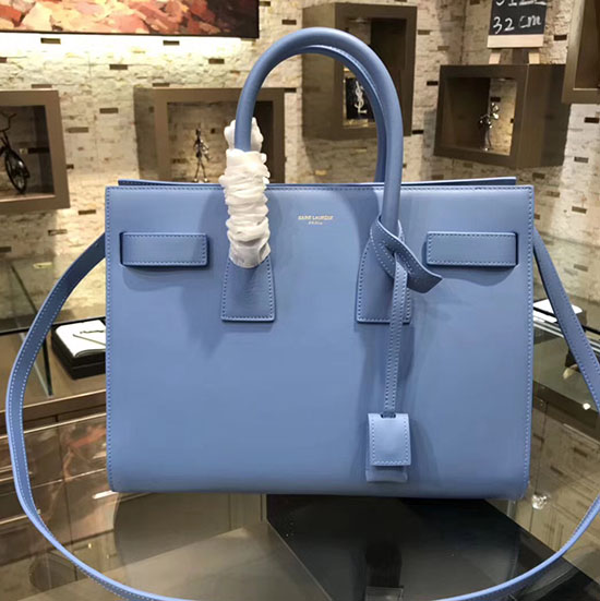 Borsa Saint Laurent Sac De Jour Souple Blu 324823