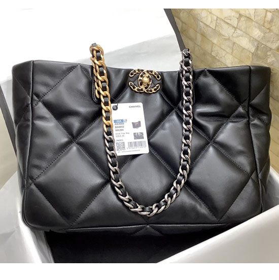 Borsa Shopping Chanel 19 Nera As3660