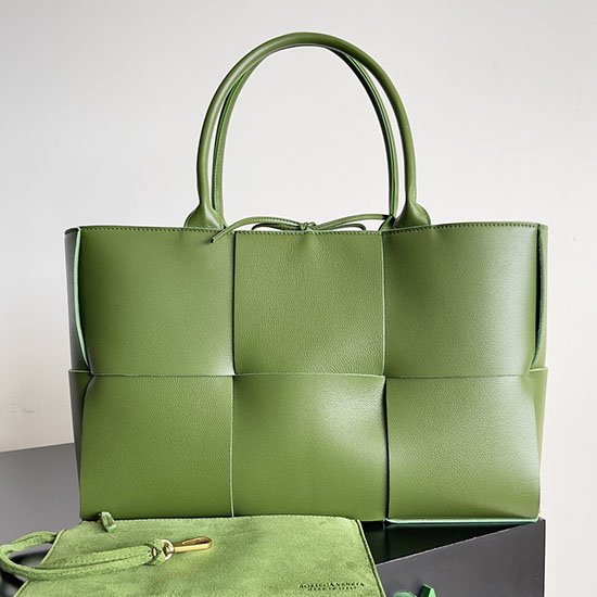 Borsa Tote Arco Media Bottega Veneta Verde B609175