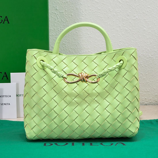 Borsa Tote Bottega Veneta Andiamo Piccola Verde B74356