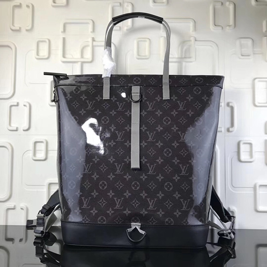 Borsa Tote Con Zip Louis Vuitton Monogramma Eclipse Smaltato M43887