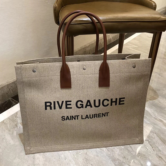 Borsa Tote Grande Saint Laurent Rive Gauche Grigia 509415