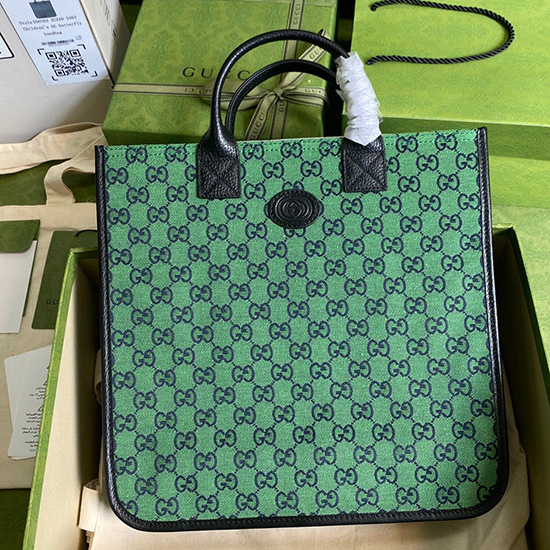 Borsa Tote Gucci GG Verde 550763