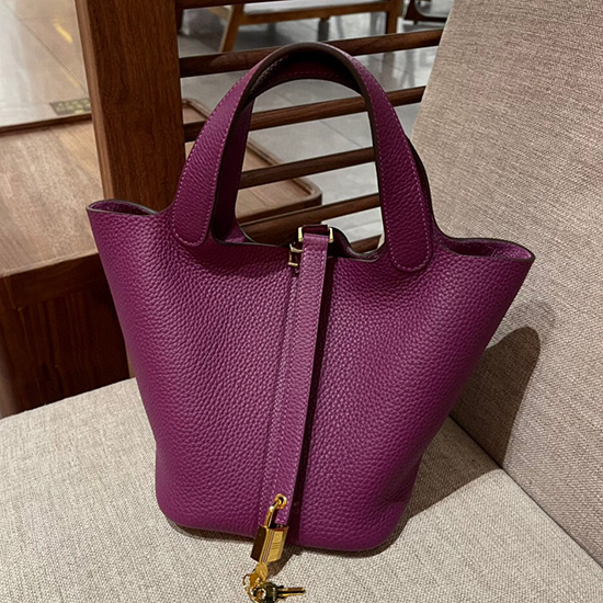 Borsa Tote Hermes Picotin Lock 22 Anemone H82301