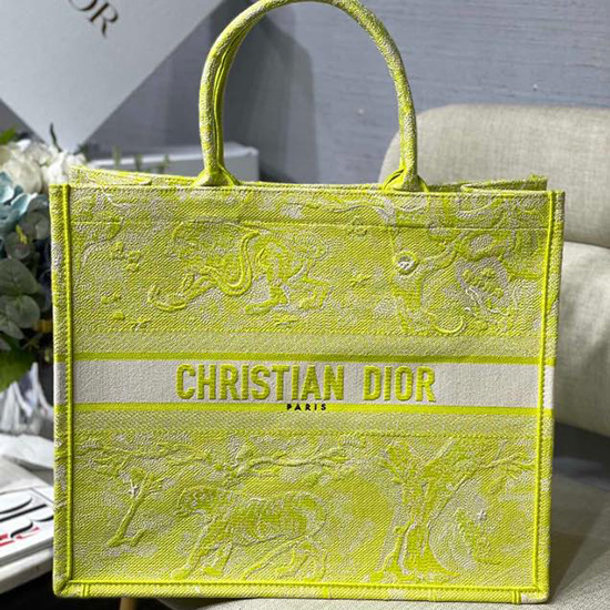 Borsa Tote Libro In Tela Ricamata Dior M128661